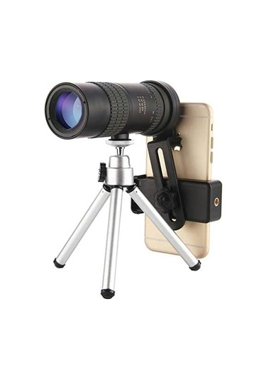 Teleskopik Tripodlu Monoküler, 10-30 Zoom Cep Telefonu Kamera Mini Teleskop