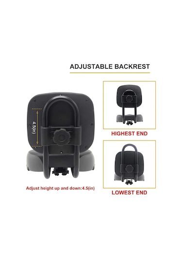 Arkalıklı Bisiklet Sele Koltuğu Sırt Desteği İle Bisiklet Üç Tekerlekli Bisiklet Selesi Ayarlamalı