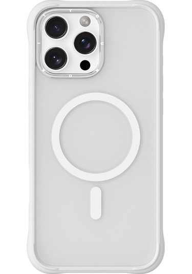 İphone Uyumlu 16 Pro Max Kılıf Magsafe Uyumlu Airbagli Youngkit Dynamic 2 Serisi Kapak Beyaz