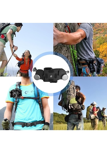 Kamera Sırt Çantası Bel Dslr Video Gopros Heros Insta360 Gümüş İçin Kamera Omuz Kayışı Kayışı