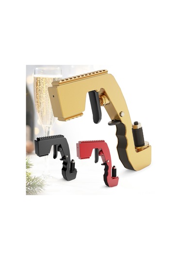 Tenfowee Kırmızı Şampanya/bira Spreyi, Bar Parti Atmosfer Aleti, Pom Malzeme, Uyarlanabilir Kapak Çapı Kırmızı