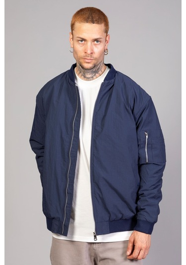 Lacivert Regular Fit /krinkıl Kumaş İçi Kapitone Pilot Erkek ... Lacivert