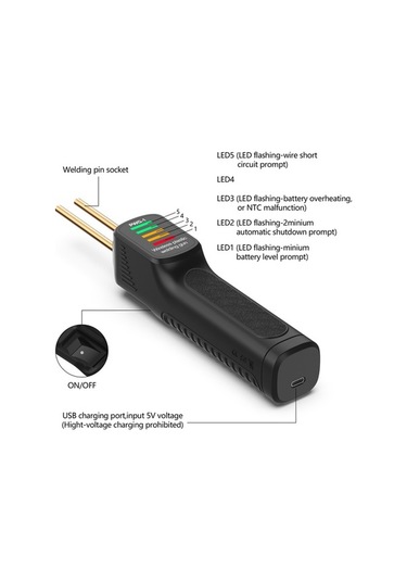 Wondernest Tampon Tabancası, Şarj Edilebilir Plastik Lichen Kaynak Kablosuz El Aleti Jd