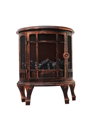 Retro Şömine Fener Noel Dekorasyonu Diğer Beyaz