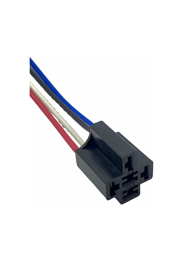 Röle Soketi Röle Yuvası 5 Uçlu Siyah 5 Kablolu 2.5 Mm Kablolu