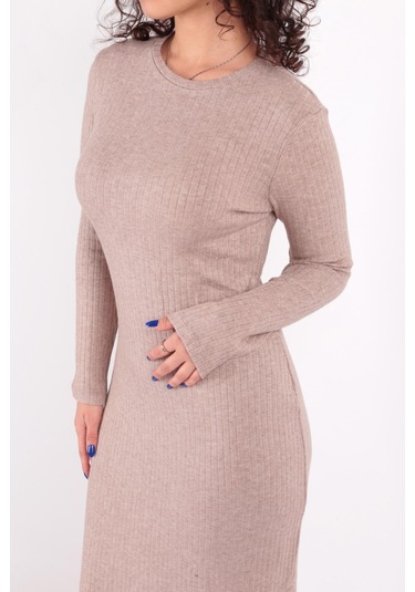 Busem W0011297 Kadın Elbise Koyu Bej