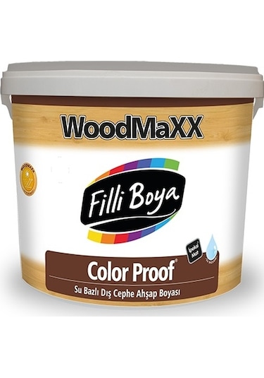Filli Boya WoodMaX® Color Prof Su Bazlı Dış Cephe Ahşap Boya2,5Lt