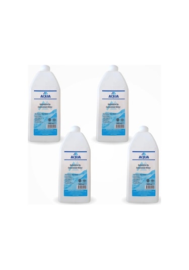 Aqua Deiyonize Su Distile Su 1 Lt - 4 Adet