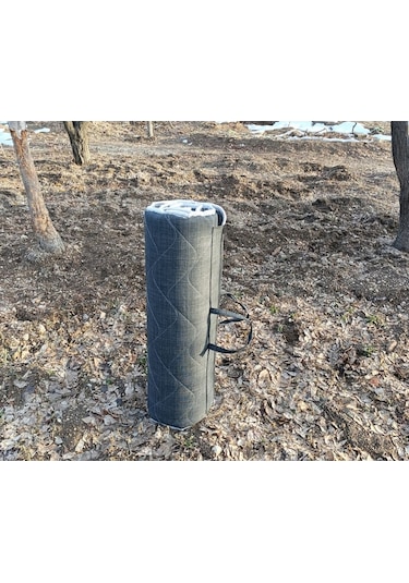 Zishtekstil Tek Kişilik Koyu Antrasit Gri Taşınabilir Katlanır Yatak Karavan Kamp Yatağı Anne Yanı Yer Yatağı