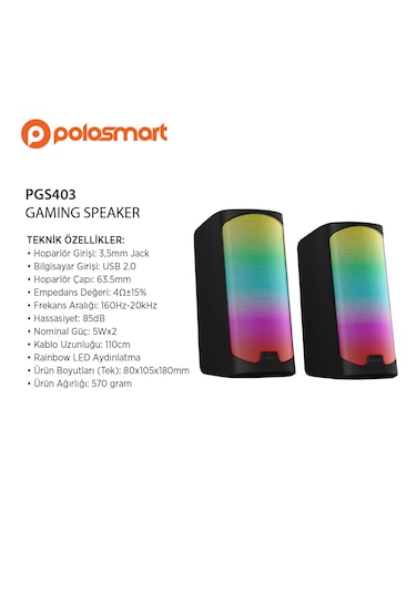 Polosmart Gaming Speaker Pgs403