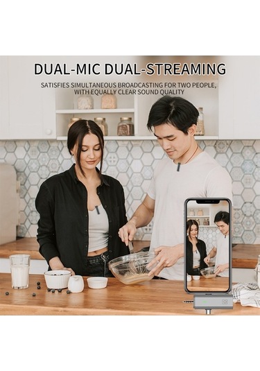 Novahub Kablosuz Mini Lavalier Mikrofon - Tip-c Uyumlu, 360 Yönlü, Gürültü Azaltma, Youtube & Facebook Canlı Yayın İçin S17 Model