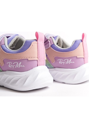 Garantili Ray Max Günlük Ortopedik Çocuk Unisex Sneaker Spor Ayakkabı Lila-pembe
