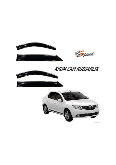 Krom Cam Rüzgarlığı 1.2Mm Renault Clio Symbol 1998-2015 4'Lü - Ca