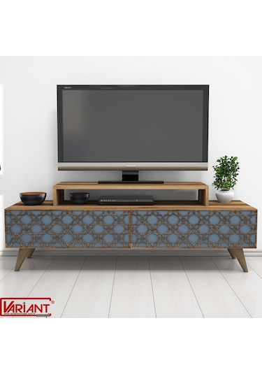 Variant Variant City Tv Ünitesi Tv Sehpasi Ceviz-Kalsedon