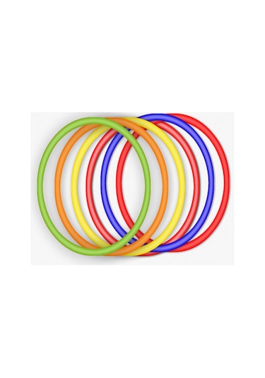 Renkli Hulahop Jimnastik Çember 10 Adet 60 CM