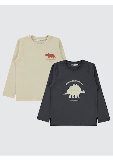 Civil Boys Erkek Çocuk 2'li Sweatshirt 5-13 Yaş Antrasit Antrasit