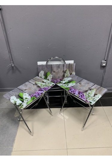 Camlı Çanta Sehpa, Sehpa, Zigon, 4lü Zigon, Çanta Sehpa-sümbül