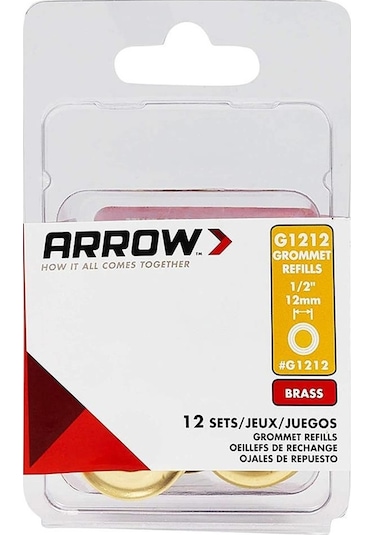Arrow G1212 12mm Pirinç Kuşgözü Perçin Fr G1212