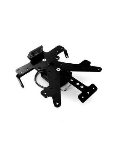 Kawasaki Z1000 Uyumlu Aydınlatmalı Katlanır Plaka Siyah Çok Renkli