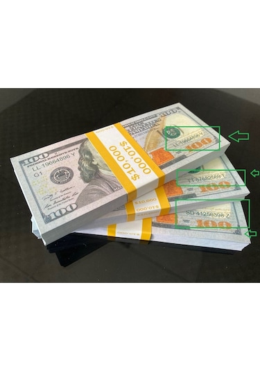 Aykar 300 Adet 100 Dolar Geçersiz Dizi Film Video Tiktok Çekimi İçin