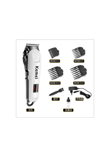 Vkemall Keme Şarjlı Saç Kesme Makinesi Km-809a - Lcd Ekranlı, Avrupa Standartlarına Uygun