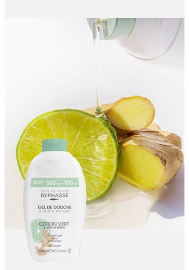 Byphasse Plaisir Natura Limon & Zencefil Duş Jeli 600 ML