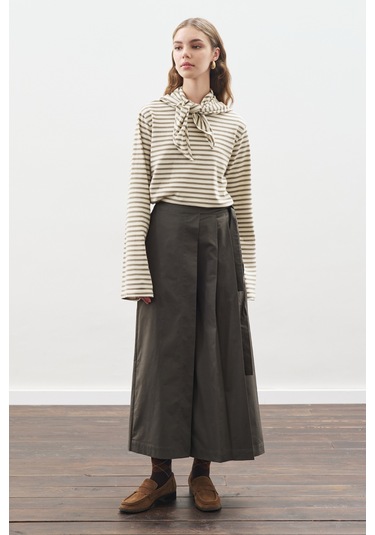 Etek Görünümlü Pantolon Koyu Yeşil Koyu Yeşil