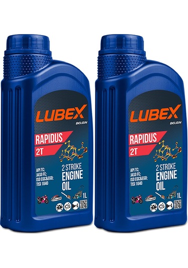 Lubex Rapidus 2t 1 L 2 Zamanlı Motosiklet Yağı (2 Adet)