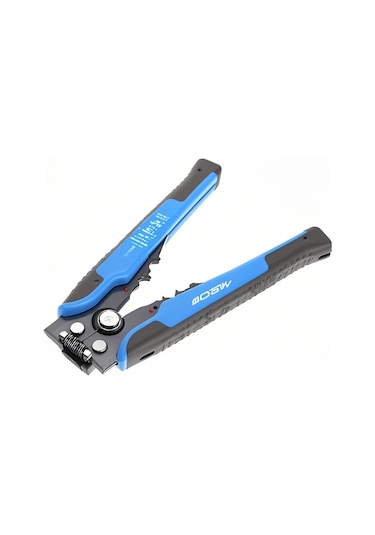 Hangfox Meterk Jx-1301 Mavi Çok Fonksiyonlu Tel Soyucu: Otomatik Soyma, Kesme Ve Presleme - Çelik Ağızlı 10-24 Awg