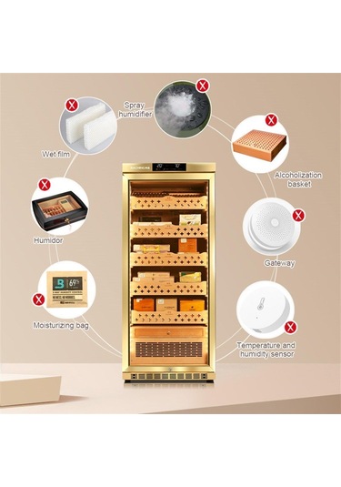 Raching Elektronik Puro Dolabı Gold Mon1800a