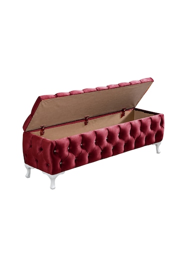 Setaymobilya Yatak Ucu Pufu, Cappy Bench, Sandıklı Ayakucu Pufu - 12 Renk