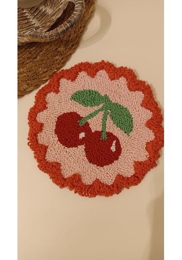 Kiraz Desenli Takı Matı 15 CM