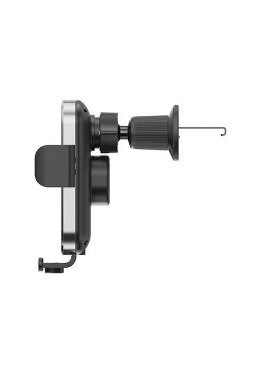 Araba Montajlı Telefon Tutucu Kablosuz Şarj Cihazı Hızlı Şarj Havalandırma Araç Şarj Tutucu Tek Dokunuş GÜMÜŞ