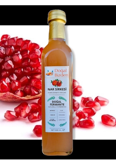 Doğal Bizden Doğal Fermantasyon Nar Sirkesi Yumuşak İçim 500 ML