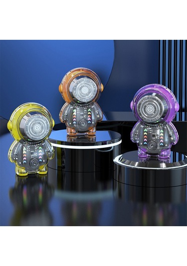 Xiaaokeji Astronot Elektrikli Tıraş Makinesi Rgb Işıklı Taşınabilir Usb Tıraş Makinesi Erkek C