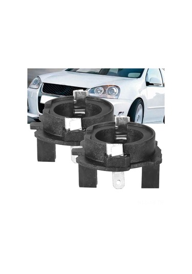 Xiyyadms Vw Golf Mk5 İçin Sabit Montajlı Led Far Adaptörü - H7 Tipi, Abs Malzeme, 2 Adet Seti