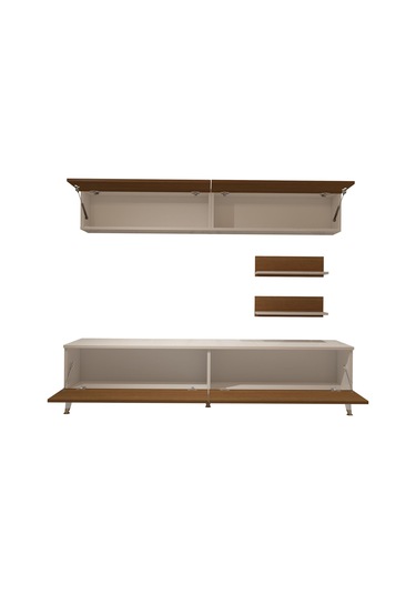 Decoraktiv Eko 5 Mdf Std Gold Tv Ünitesi Tv Sehpası Beyaz - Ceviz