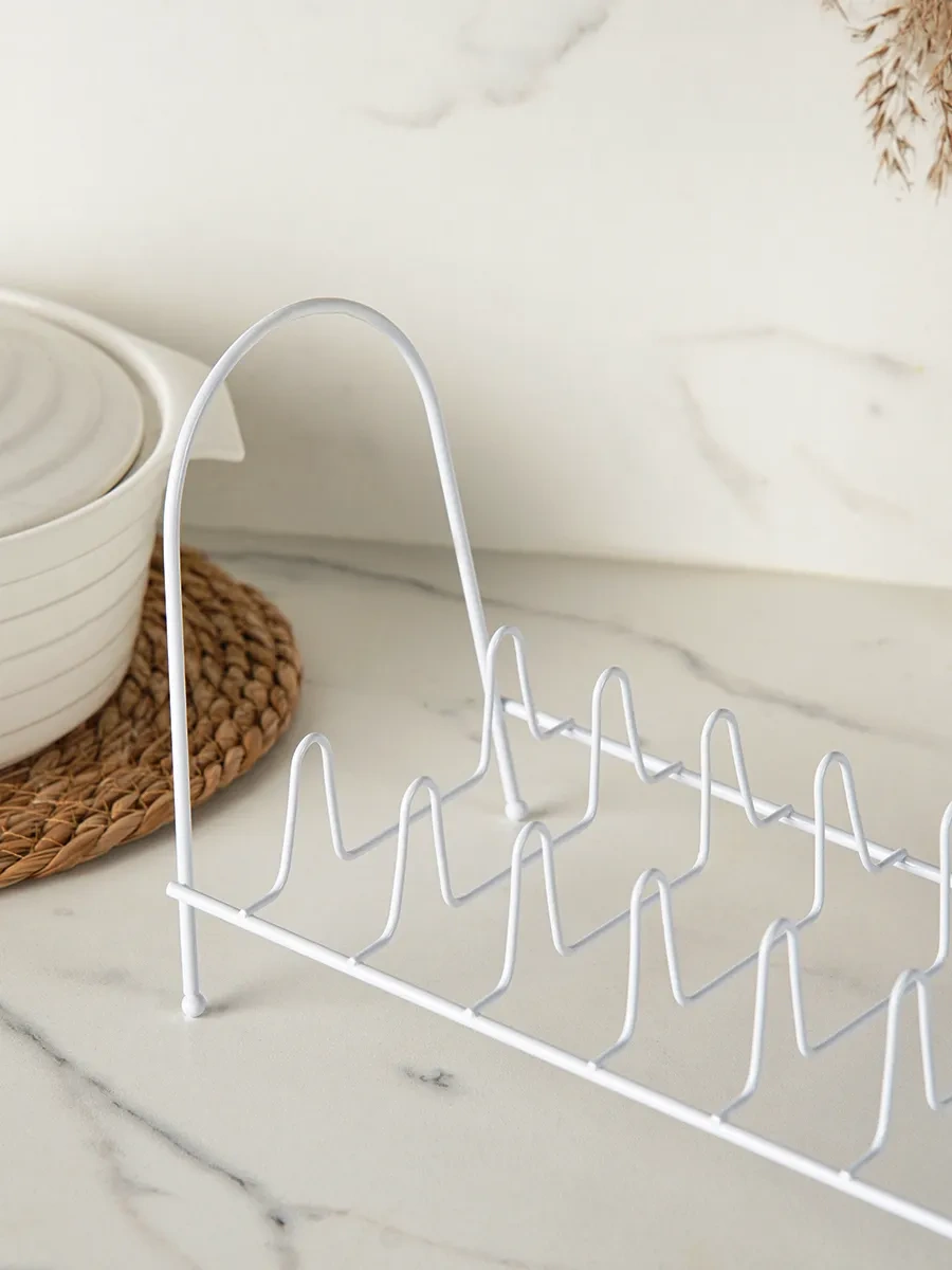 Dolana Metal Çok Amaçlı Kapaklık Ve Kesme Tahtası Tutucu 72003568 Beyaz