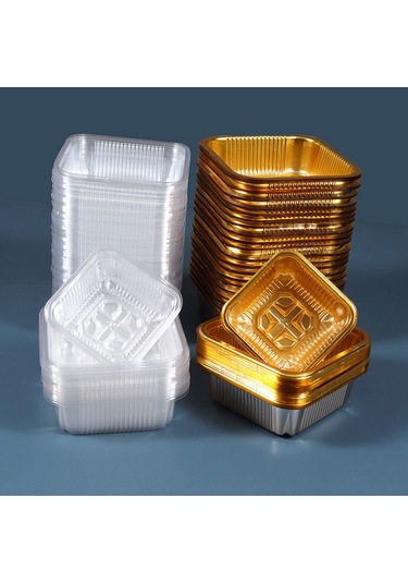 100 Adet Ay Keki Tepsisi Yumurta Çiçeği Crisptray Altın 7,5x3cm 7,5x3cm Altın 7,5x3cm-7,5x3cm Diğer
