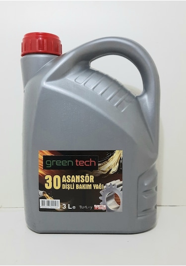 greentech  30  ASANSÖR DİŞLİ BAKIM YAĞI 3 LİTRE