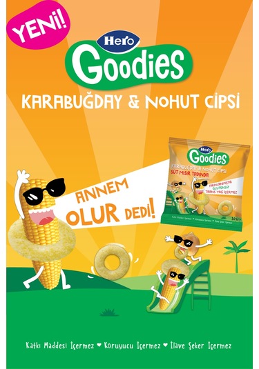 Hero Goodies Süt Mısırlı Sağlıklı Cips 30g X8