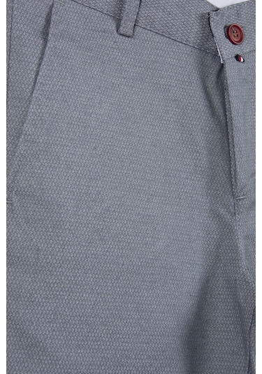 Terapi Men Erkek Gri Slim Fit Keten Şort Gri