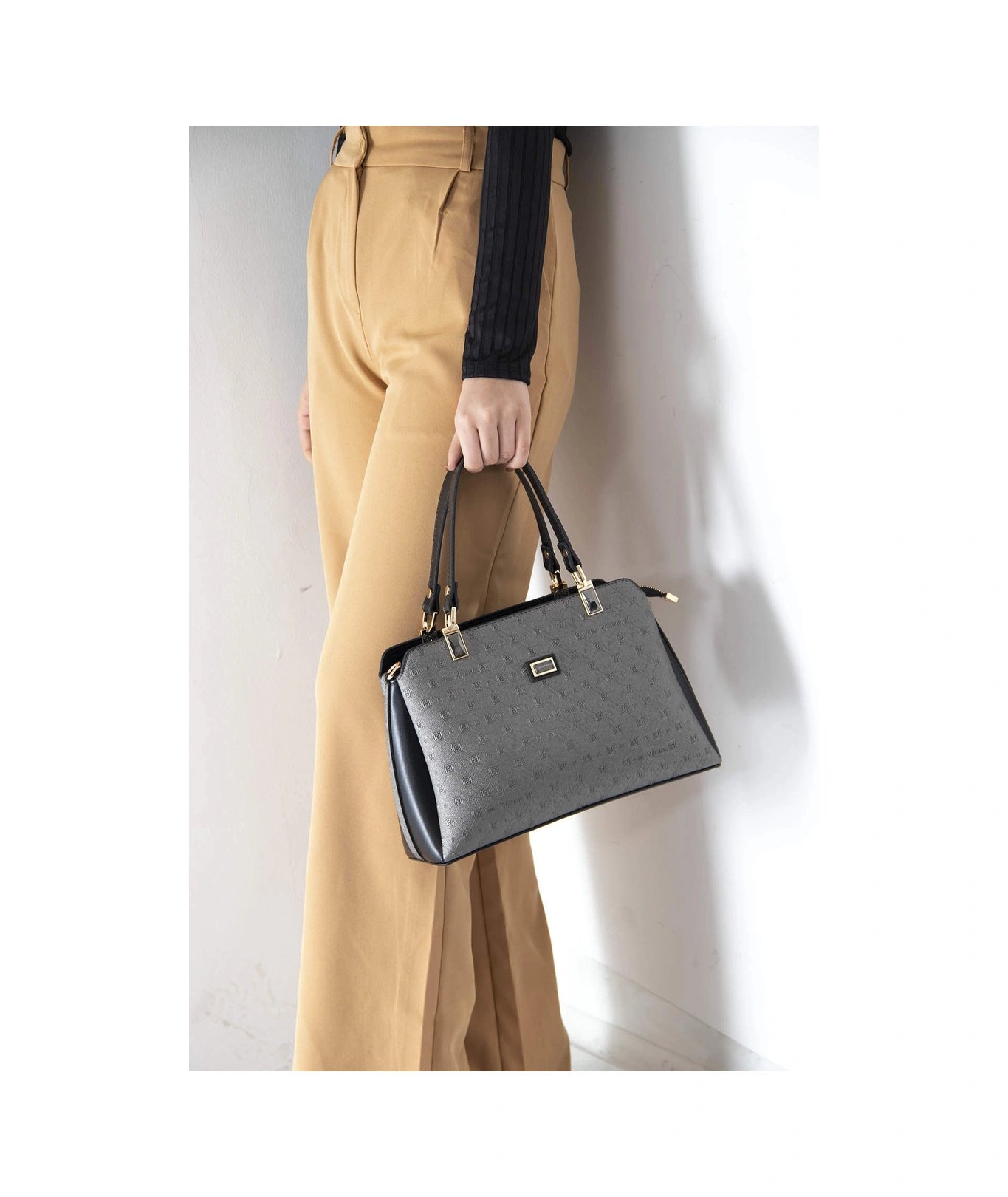 Silver Polo Kadın El Ve Çapraz Çanta 972 Platin