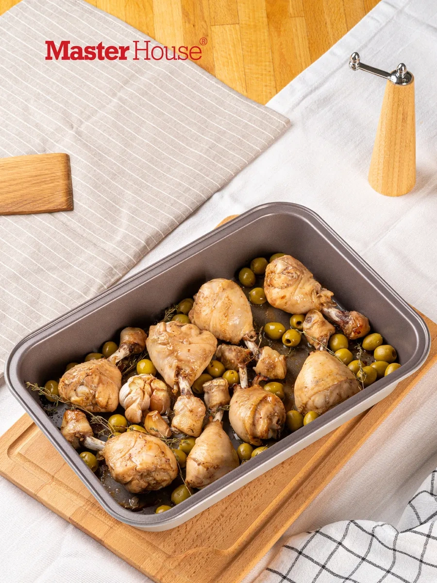 Master House Dikdörtgen Fırın Kabı 9670264 Gri