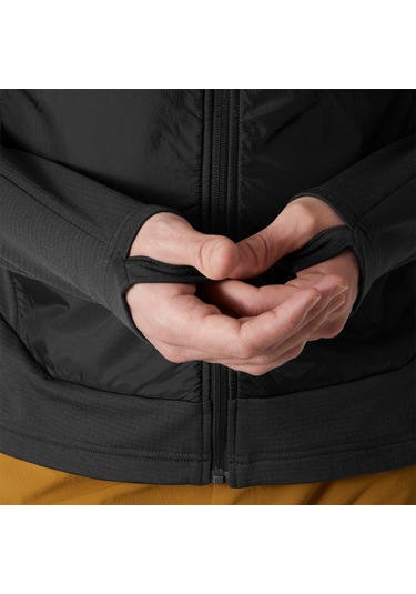 Helly Hansen Versalite Hybrid Fleece Erkek Siyah Dik Yaka Ceket Siyah
