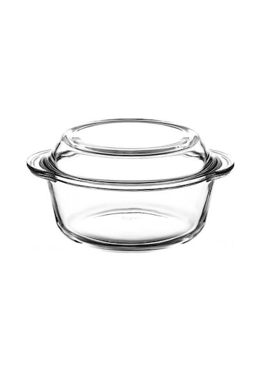 Paşabahçe 59023 Yuvarlak Kapaklı Borcam Tencere 1450 CC