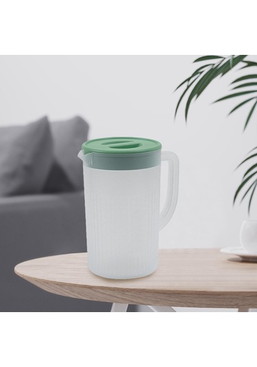 Suntek Magideal Kapaklı Su Sürahisi Buzdolabı Ev Beyaz-yeşil