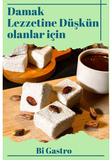 Sütlü Fıstıklı Çifte Kavrulmuş Sultan Lokum - Türk Lokumu - 400 Gr