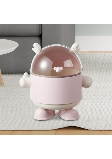 Pazly Suntek Sevimli Sepeti Pembe Pembe Masaüstü Kutusu Dekoratif Çöp Cj Pembe