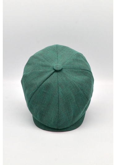 Erkek İngiliz Newsboy Kasket Yeşil Driver Şapka - Standart Yeşil